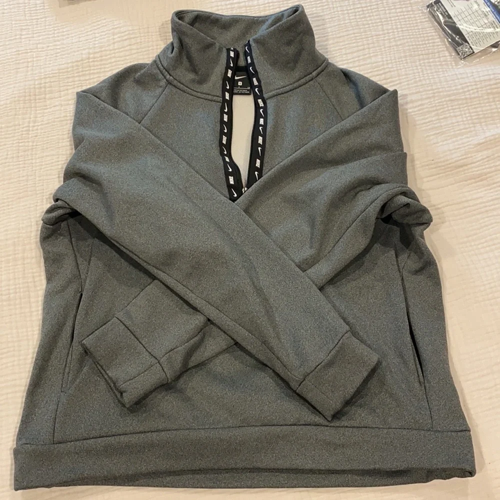 Nike Oversized 1/4 Zip Logo Pullover EUC